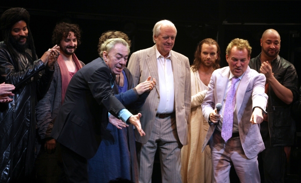 Andrew Lloyd Webber & Tim Rice with Josh Young, Paul Nolan, Director Des McAnuff & Co Photo