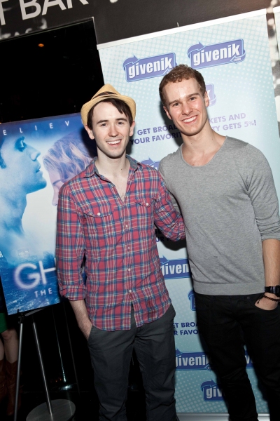 Garett Hawe and Ryan Steele of "Newsies" Photo