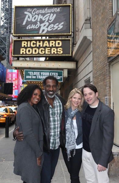 Photo Coverage: Audra McDonald & Norm Lewis Welcome New Neighbors Kelli O'Hara & Matthew Broderick to the Block! Image