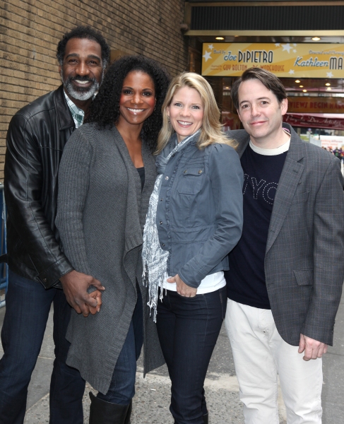 Photo Coverage: Audra McDonald & Norm Lewis Welcome New Neighbors Kelli O'Hara & Matthew Broderick to the Block! Image