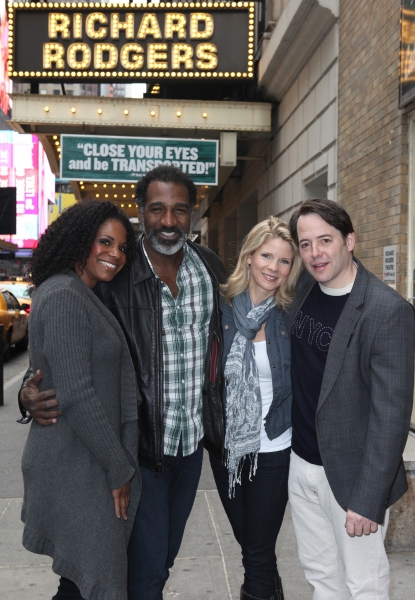 Photo Coverage: Audra McDonald & Norm Lewis Welcome New Neighbors Kelli O'Hara & Matthew Broderick to the Block! Image