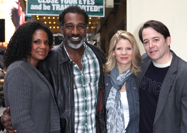 Photo Coverage: Audra McDonald & Norm Lewis Welcome New Neighbors Kelli O'Hara & Matthew Broderick to the Block! Image