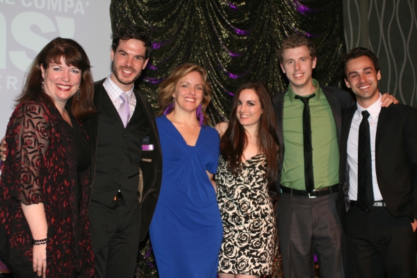 Alice Ripley with the cast of Next to Normal, Kerry A. Dowling, Chris Caron, Sarah Dr Photo