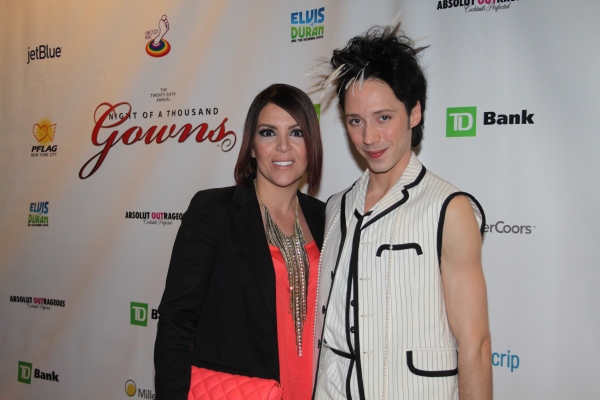 Lori Michaels and Johnny Weir at 