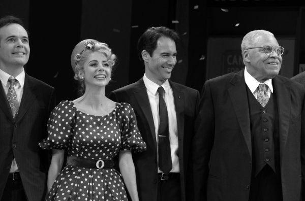 Jefferson Mays, Kerry Butler, Eric McCormack & James Earl Jones during the Broadway O Photo