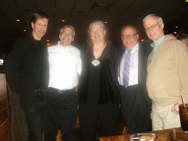 Nick Sandys, Richard Strier, Alison C. Vesely, David Rice, and Alan Becker Photo