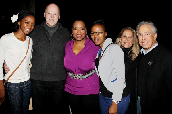 Sade, Randy Adams, Oprah Winfrey, Noxolo, Marleen and Kenny Alhadeff Photo