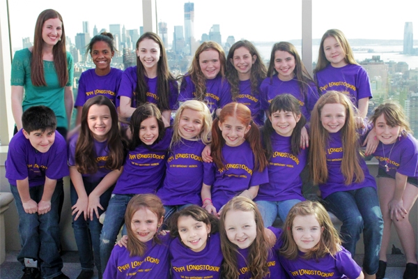 Director, Laura Luc, with the Children of Pippi Longstocking The Musical Photo