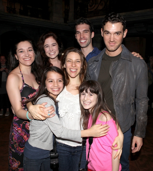 Elena Roger with cast members all making their Broadway debut Photo