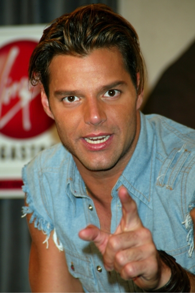 Ricky Martin Making a Promotional Appearance to Promote his new Spanish Record, Almas Photo