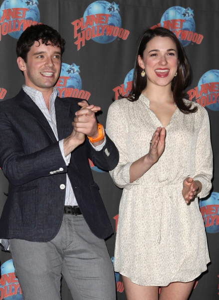 Photo Coverage: HOW TO SUCCEED's Nick Jonas, Michael Urie & Stephanie Rothenberg Visit Planet Hollywood Image