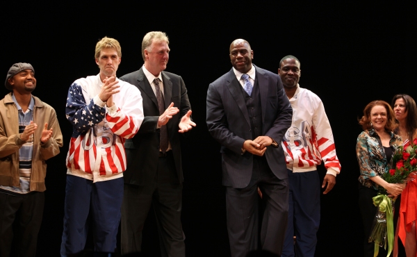 Francois Battiste, Tug Coker, Larry Bird, Earvin 'Magic' Johnson, Kevin Daniels, Deir Photo