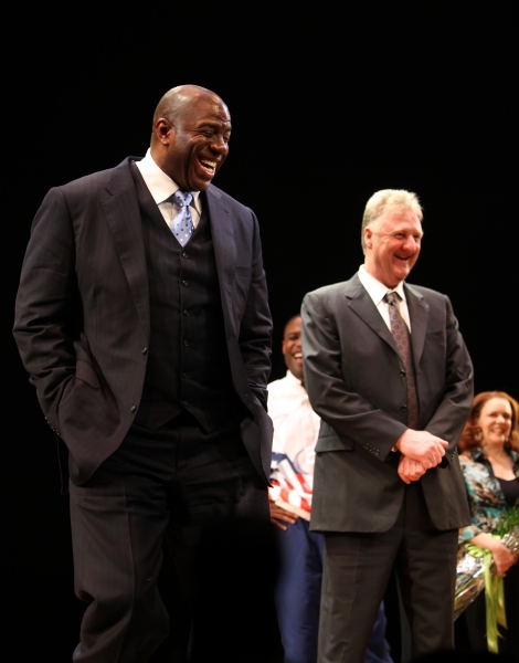 Photo Coverage: MAGIC/BIRD Opens on Broadway - Magic Johnson, Larry Bird & More! Image