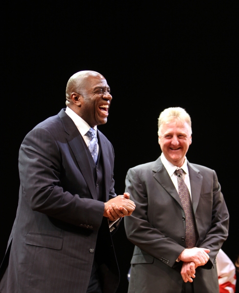 Photo Coverage: MAGIC/BIRD Opens on Broadway - Magic Johnson, Larry Bird & More! Image