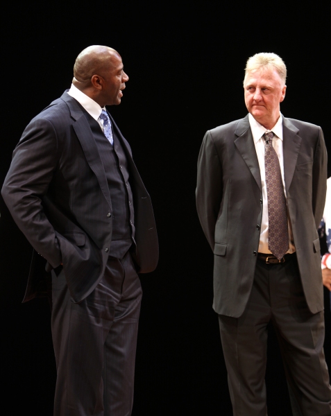 Photo Coverage: MAGIC/BIRD Opens on Broadway - Magic Johnson, Larry Bird & More! Image