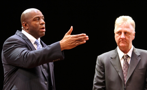 Photo Coverage: MAGIC/BIRD Opens on Broadway - Magic Johnson, Larry Bird & More! Image