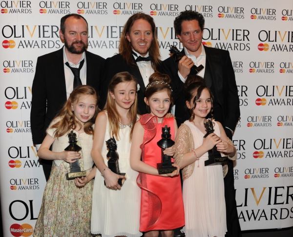 Photo Flash: 2012 Olivier Awards; MATILDA Cast and More in the Winners' Room! Image