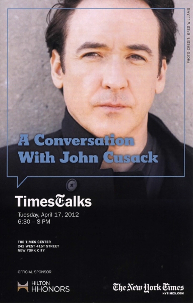 Photo Coverage: John Cusack Visits TimesTalks Image
