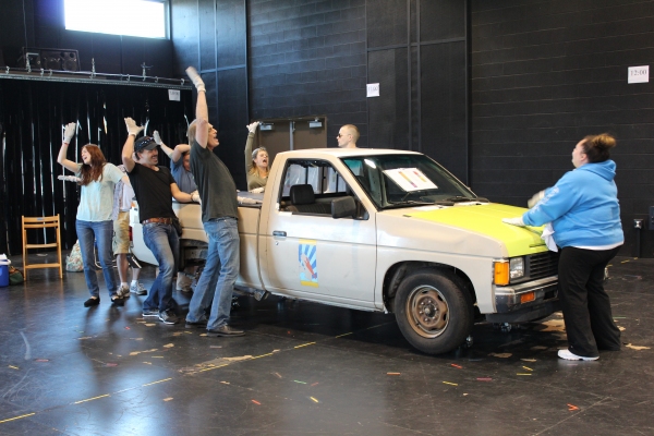 Photo Flash: Hunter Foster, Allison Case, et al. In Rehearsal for La Jolla's HANDS ON A HARDBODY! Image