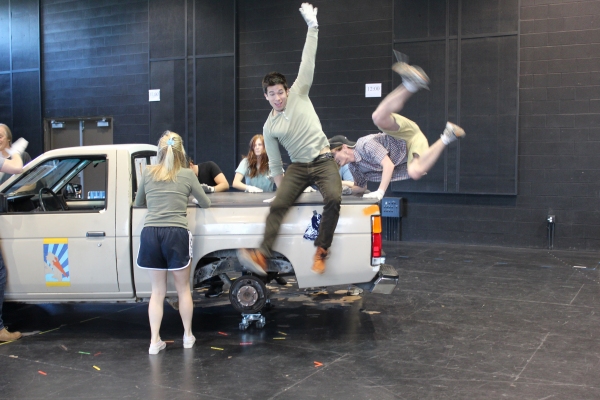 Photo Flash: Hunter Foster, Allison Case, et al. In Rehearsal for La Jolla's HANDS ON A HARDBODY! Image