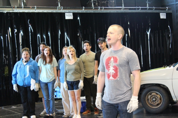 Photo Flash: Hunter Foster, Allison Case, et al. In Rehearsal for La Jolla's HANDS ON A HARDBODY! Image