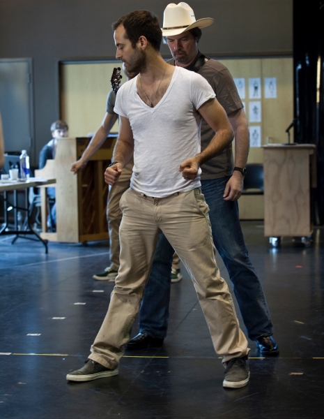 Photo Flash: Hunter Foster, Allison Case, et al. In Rehearsal for La Jolla's HANDS ON A HARDBODY! Image