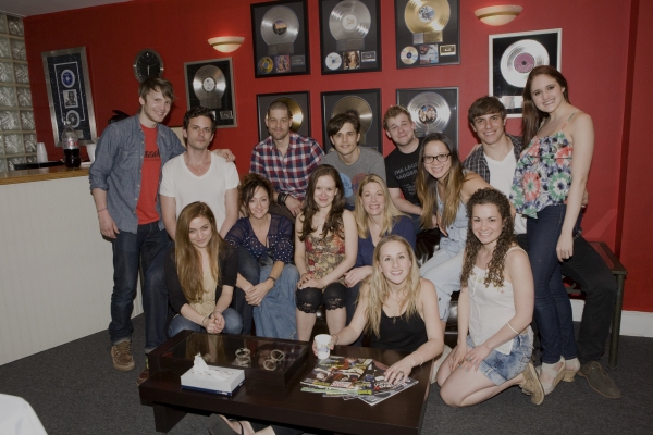 Photo Flash: In the Recording Studio with the Cast of CARRIE! 