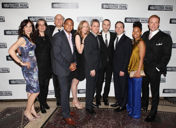 Annie Parisse, Pam MacKinnon, Frank Wood, Damon Gupton, Christina Kirk, Bruce Norris, Photo