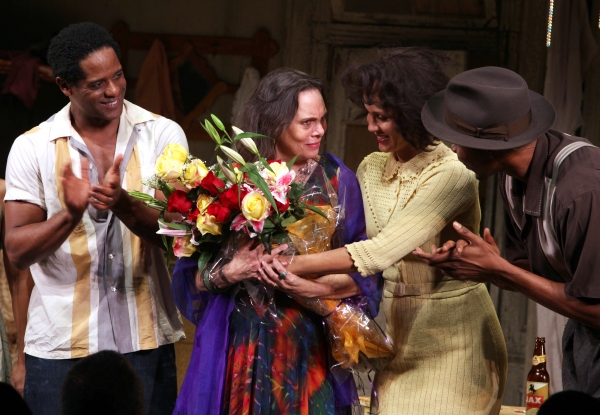 Blair Underwood, Director Emily Mann, Nicole Ari Parker, Wood Harris Photo