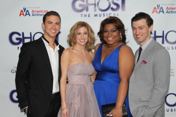 Richard Fleeshman, Caissie Levy, Da'Vine Joy Randolph and Bryce Pinkham Photo