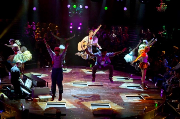 Nick Blaemire and cast of GODSPELL Photo