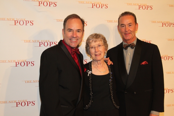 Stephen Flaherty, Mildred Flaherty and Trevor Hardwick Photo