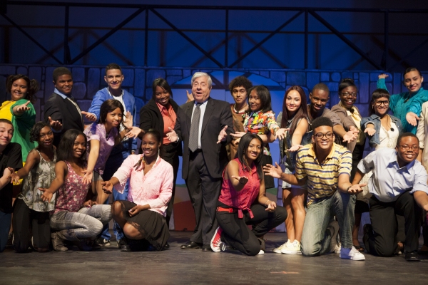 Photo Flash: Marty Markowitz, Kathy Deitch and FOOTLOOSE in Ribbon Cutting for Brooklyn Theatre Arts High Image