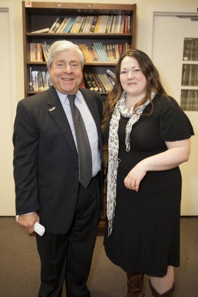 Photo Flash: Marty Markowitz, Kathy Deitch and FOOTLOOSE in Ribbon Cutting for Brooklyn Theatre Arts High Image