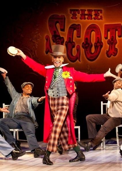 Jared Joseph as Mr. Bones (center) with Shavey Brown as Willie Roberson and Clifton D Photo