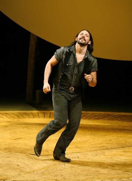 Steve Kazee pictured during the Opening night Curtain Call for 110  IN THE SHADE at S Photo