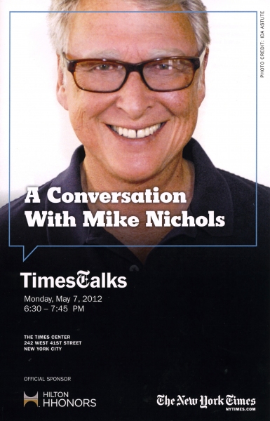 TimesTalks - A Conversation with Mike Nichols & Charles McGrath Photo