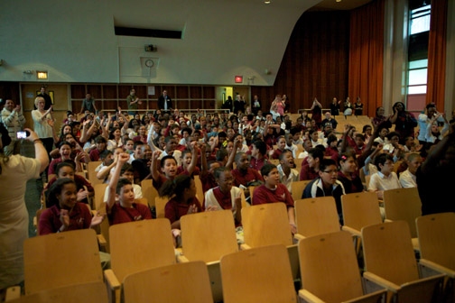 Photo Flash: SPIDER-MAN Hosts Bronx Middle School 343 Master Class Image