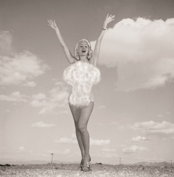 Photo Flash: PEEPSHOW's Holly Madison Recreates 1957 'Miss Atomic Bomb' Image Image