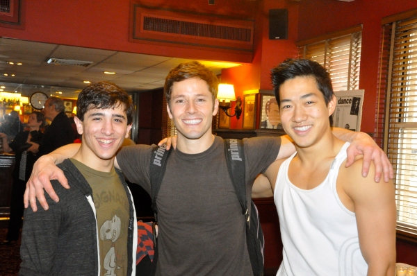 From Newsies-Jess LeProtto, Thayne Jasperson and Alex Wong Photo