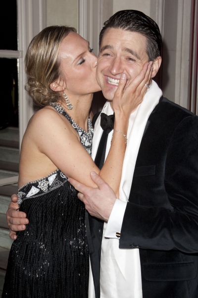 Clare Chambers and Tom Chambers (Jerry Travers) attend the after party on Press Night Photo