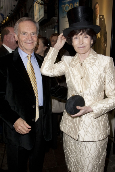 Jeffrey Archer and Mary Archer arrive on Press Night for Top Hat at the Aldwych Theat Photo