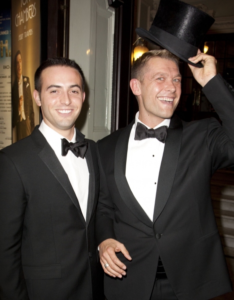 John Tsouras and John Patridge arrive on Press Night for Top Hat at the Aldwych Theat Photo