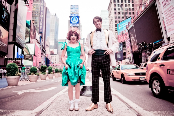 Photo Flash: Spiegelworld's Gaz & Penny Visit NYC; EMPIRE Begins Previews 5/22 Image