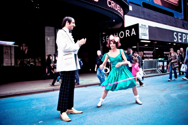 Photo Flash: Spiegelworld's Gaz & Penny Visit NYC; EMPIRE Begins Previews 5/22 Image