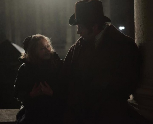 Photo Flash: Hugh Jackman and Isabelle Allen on LES MIS Film Set! Image