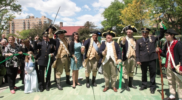 Photo Flash: BP Markowitz as General Israel Putnam at Washington Park Ribbon-Cutting Image