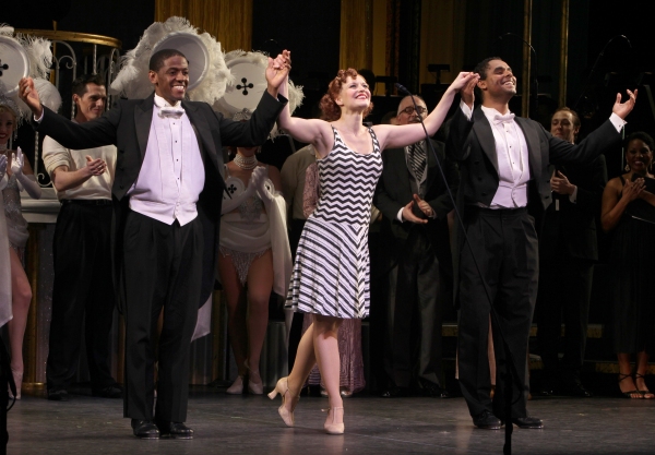 Photo Coverage: Megan Hilty & Rachel York in The GENTLEMEN PREFER BLONDES Curtain Call Image