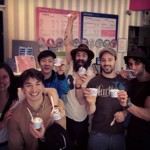 Photo Flash: TRACES Cast Visits Tasti D-Lite! Image