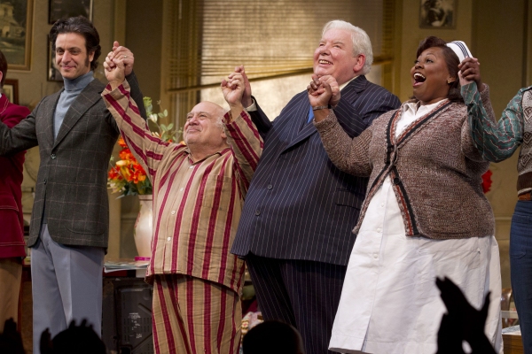 Adam Levy (Ben Silverman), Danny DeVito (Willie Clark), Richard Griffiths (Al Lewis)  Photo